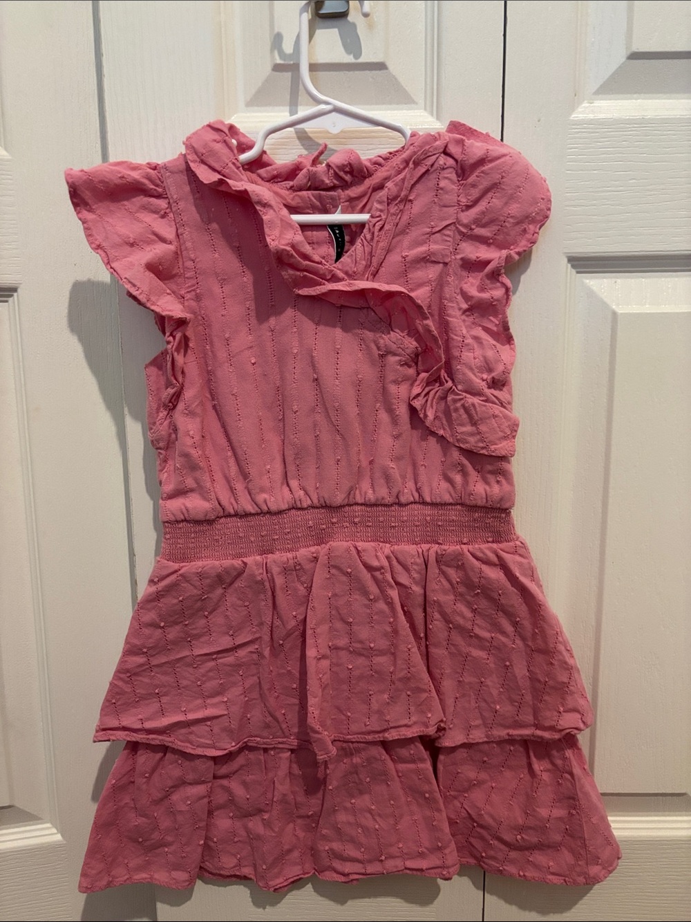Janie and Jack Pink Ruffled Tiered Dress